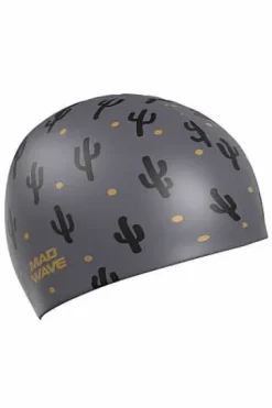 Silicone Swim Caps^Mad Wave Cactus Big