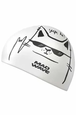 Silicone Swim Caps^Mad Wave Cat