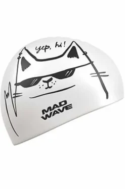 Silicone Swim Caps^Mad Wave Cat