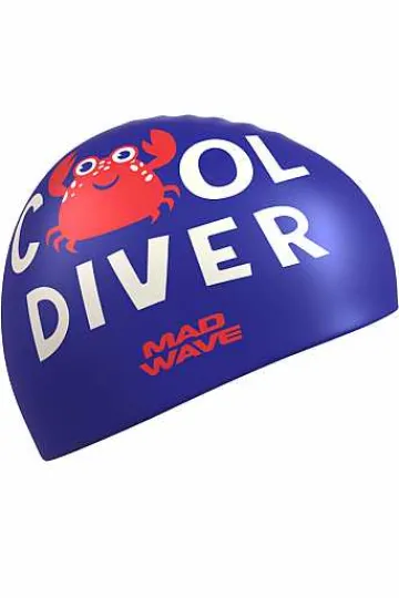Silicone Swim Caps^Mad Wave Cool Diver