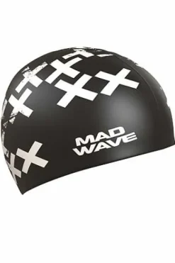 Silicone Swim Caps^Mad Wave Cross