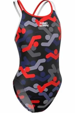 Junior's Swimsuits^Mad Wave Crossback Junior Pbt I5