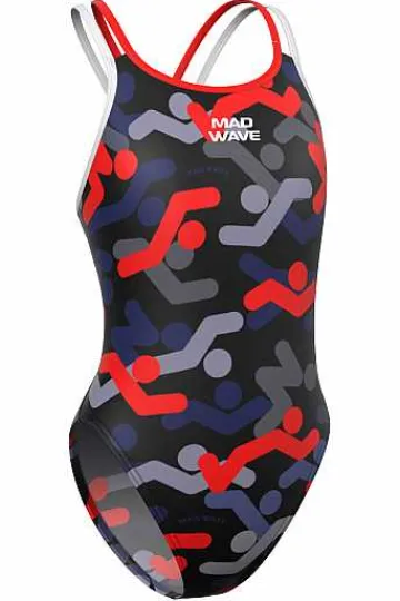 Junior's Swimsuits^Mad Wave Crossback Junior Pbt I5