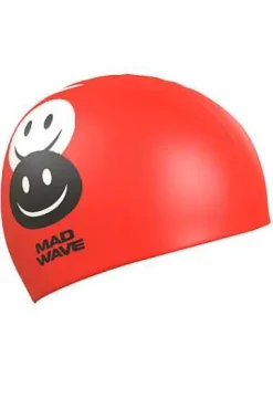 Silicone Swim Caps^Mad Wave Emoji