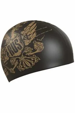 Silicone Swim Caps^Mad Wave Gold Eagle