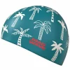 Silicone Swim Caps^Mad Wave Palm Tree