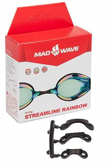 Racing Goggles^Mad Wave Streamline Rainbow