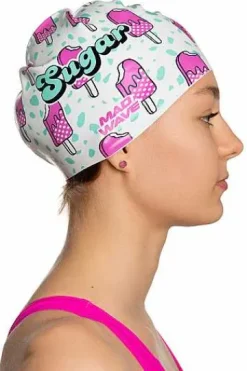 Silicone Swim Caps^Mad Wave Sugar